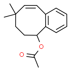 5,6,7,8-Tetrahydro-8,8-dimethylbenzocycloocten-5-ol acetate结构式