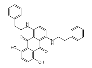 1,4-dihydroxy-5,8-bis(2-phenylethylamino)anthracene-9,10-dione结构式