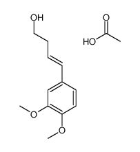 acetic acid,4-(3,4-dimethoxyphenyl)but-3-en-1-ol结构式