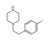 1-[2-(4-氟苯基)乙基]哌嗪结构式