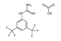 2-[3,5-bis(trifluoromethyl)phenyl]guanidine,nitric acid结构式