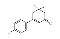 5,5-Dimethyl-3-(4-fluorophenyl)cyclohex-2-enone结构式