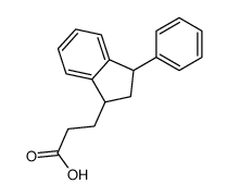 1-Indanpropionic acid, 3-phenyl- Structure