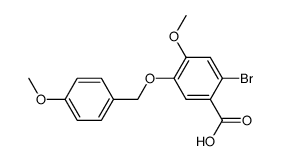 2-bromo-4-methoxy-5-(4-methoxybenzyloxy)-benzoic acid Structure