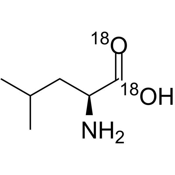 L-亮氨酸-18O2结构式