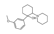 1-(m-Methoxyphenyl)-2-piperidinocyclohexanol Structure