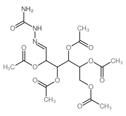 D-Mannose,(aminocarbonyl)hydrazone, 2,3,4,5,6-pentaacetate (9CI)结构式