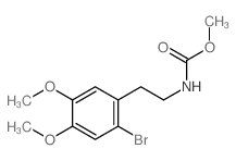 Carbamic acid,N-[2-(2-bromo-4,5-dimethoxyphenyl)ethyl]-, methyl ester结构式