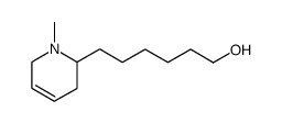 6-(1-methyl-1,2,3,6-tetrahydropyridin-2-yl)hexan-1-ol结构式