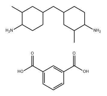 Isophthalic acid bis(4-amino-3-methylcyclohexyl)methane Structure