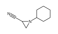 1-cyclohexylaziridine-2-carbonitrile Structure