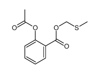 methylsulfanylmethyl 2-acetyloxybenzoate Structure