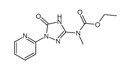 ethyl methyl(5-oxo-1-(pyridin-2-yl)-4,5-dihydro-1H-1,2,4-triazol-3-yl)carbamate Structure