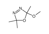 2-Methoxy-2,5,5-trimethyl-Δ3-1,3,4-oxadiazoline结构式