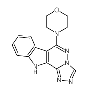 6-(N-morpholino)-11H-1,2,4-triazolo<4,3-b>pyridazino<4,5-b>indole结构式