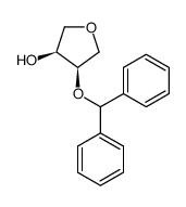 1,4-anhydro-2-O-diphenylmethyl-DL-erythritol结构式