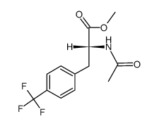 methyl (R)-2-acetamido-3-(4-(trifluoromethyl)phenyl)propanoate Structure