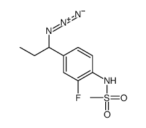 N-[4-(1-azidopropyl)-2-fluorophenyl]methanesulfonamide Structure
