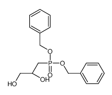 (2R)-3-bis(phenylmethoxy)phosphorylpropane-1,2-diol Structure