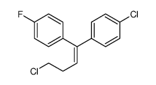 1-chloro-4-[4-chloro-1-(4-fluorophenyl)-1-butenyl]benzene Structure