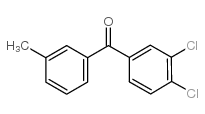 3,4-DICHLORO-3'-METHYLBENZOPHENONE structure