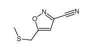 3-Isoxazolecarbonitrile,5-[(methylthio)methyl]-(9CI) Structure