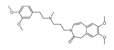 1-[7,8dimethoxy-1,3-dihydro-2H-3-benzazepin-2-on-3-yl]-3-[N-methyl-N-(2-{3,4-dimethoxy-phenyl}-ethyl)-amino]-propane结构式