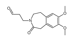 3-(7,8-dimethoxy-2-oxo-1,2,4,5-tetrahydro-3H-3-benzazepin-3-yl)propanal结构式