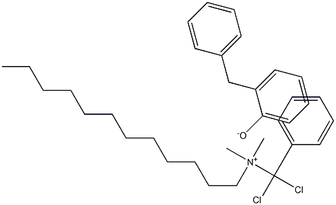 (ar,ar-dichlorobenzyl)dodecyldimethylammonium α-phenyl-o-cresolate Structure