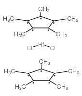 二氯化双(五甲基环戊二烯基)铪结构式
