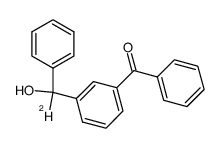 α-deuterio-α-hydroxy-3-benzylbenzophenone结构式
