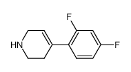 4-(2,4-Difluoro-phenyl)-1,2,3,6-tetrahydro-pyridine Structure