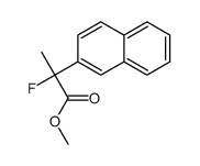 methyl 2-fluoro-2-naphthalen-2-ylpropanoate结构式