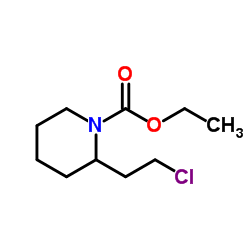2-(2-氯乙基)-哌啶-1-羧酸乙酸乙酯结构式