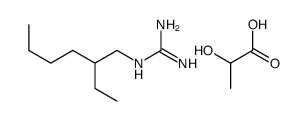 2-(2-ethylhexyl)guanidine,2-hydroxypropanoic acid Structure