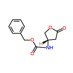 (S)-5-氧代四氢呋喃-3-氨基甲酸苄酯结构式