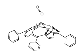 Fe(meso-tetraphenylporphyrinato)(O2) Structure