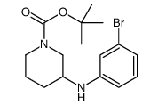 1-Boc-3-(3-溴-苯基氨基)-哌啶结构式