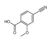 4-氰基-2-甲氧基苯甲酸结构式