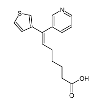7-pyridin-3-yl-7-thiophen-3-ylhept-6-enoic acid结构式
