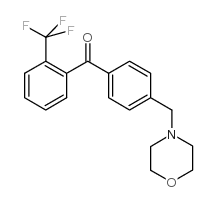 4'-MORPHOLINOMETHYL-2-TRIFLUOROMETHYLBENZOPHENONE Structure