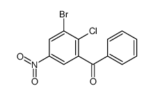 (3-bromo-2-chloro-5-nitrophenyl)-phenylmethanone Structure