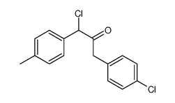1-chloro-3-(4-chlorophenyl)-1-(4-methylphenyl)propan-2-one Structure