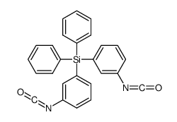 bis(3-isocyanatophenyl)-diphenylsilane结构式
