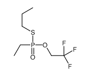 1-[ethyl(2,2,2-trifluoroethoxy)phosphoryl]sulfanylpropane Structure
