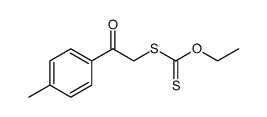 Carbonodithioic acid, O-ethyl S-[2-(4-methylphenyl)-2-oxoethyl] ester Structure