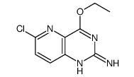 6-氯-4-乙氧基-吡啶并[3,2-d]嘧啶-2-胺结构式