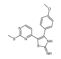 4-(4-methoxyphenyl)-5-(2-methylsulfanylpyrimidin-4-yl)-1,3-thiazol-2-amine Structure