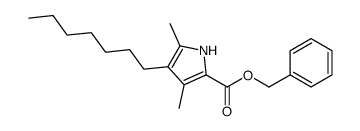 benzyl 4-heptyl-3,5-dimethyl-1H-pyrrole-2-carboxylate Structure
