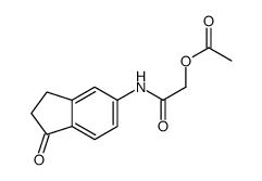 [2-oxo-2-[(1-oxo-2,3-dihydroinden-5-yl)amino]ethyl] acetate结构式